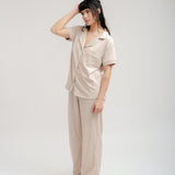 Mocha Gabrielle Pant PJ Set
