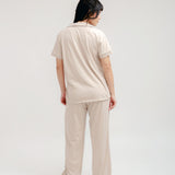 Mocha Gabrielle Pant PJ Set