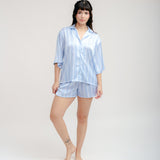 Blue Stripes Serena Short PJ Set